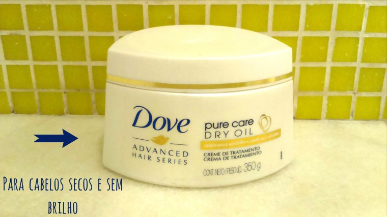 Creme de Tratamento Dove Advanced Hair Series Pure Care Dry Oil